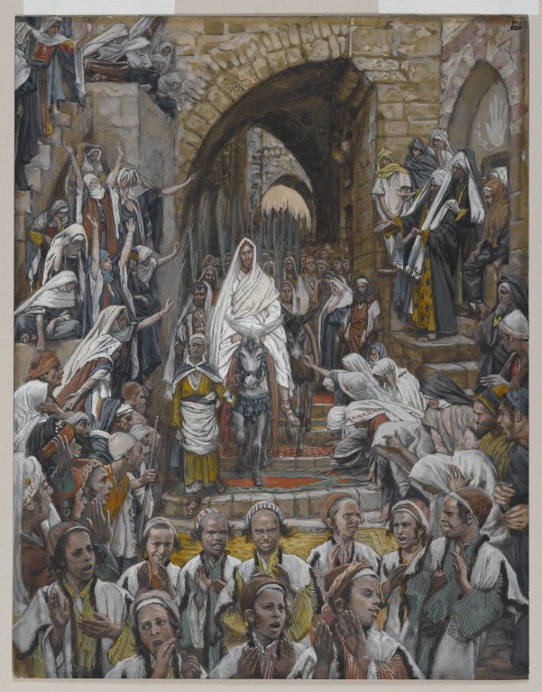 Jesus in Jerusalem, Tissot
